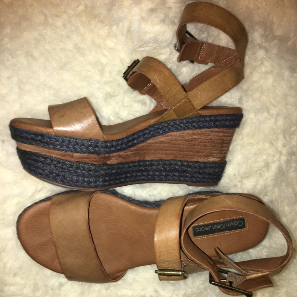 Calvin Klein platform wedges